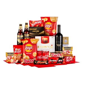 Collectie kerstpakketten voor 30 euro om te delen tijdens het kerst seizoen