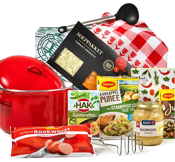 Hollands kerstpakket bezorgd in elke regio in Nederland en België