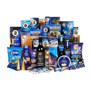 Het logo kerstpakket is een kerstpakket die bedrukt is met het bedrijfslogo.