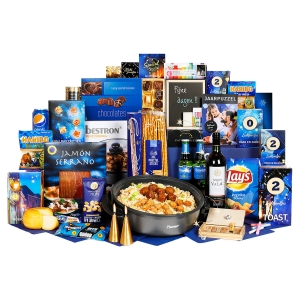 de slowcooker kerstpakketten hebben een handige pan en lekkere ingrediënten.