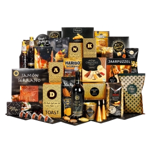 Het wijn relatiegeschenk staat in het teken  van een lekkere wijn en hapjes.