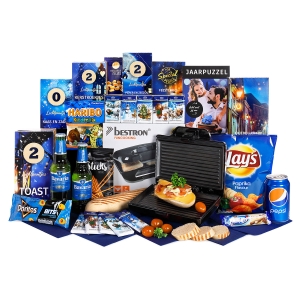 De witte kerstpakketten collectie van Kerstpakketten Tip de witte kerstpakketten zijn rijkgevuld aan zowel food als non-food artikelen in de witte kleur